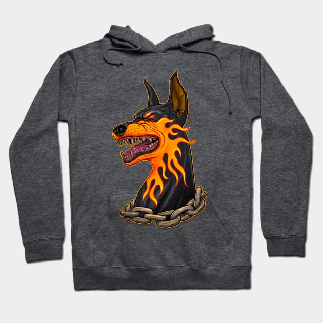 MAX Doberman Gym Hoodie by Robbgoblin